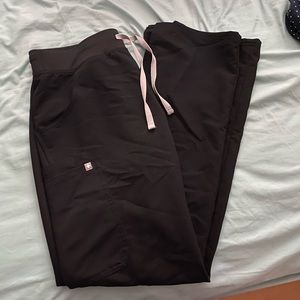 Black FIGS cargo pants